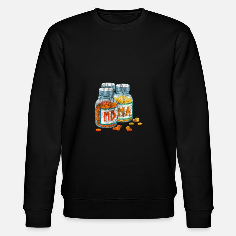 Ecstasy-Tablette - Stanley/Stella Unisex Bio-Sweatshirt CHANGER  - Schwarz