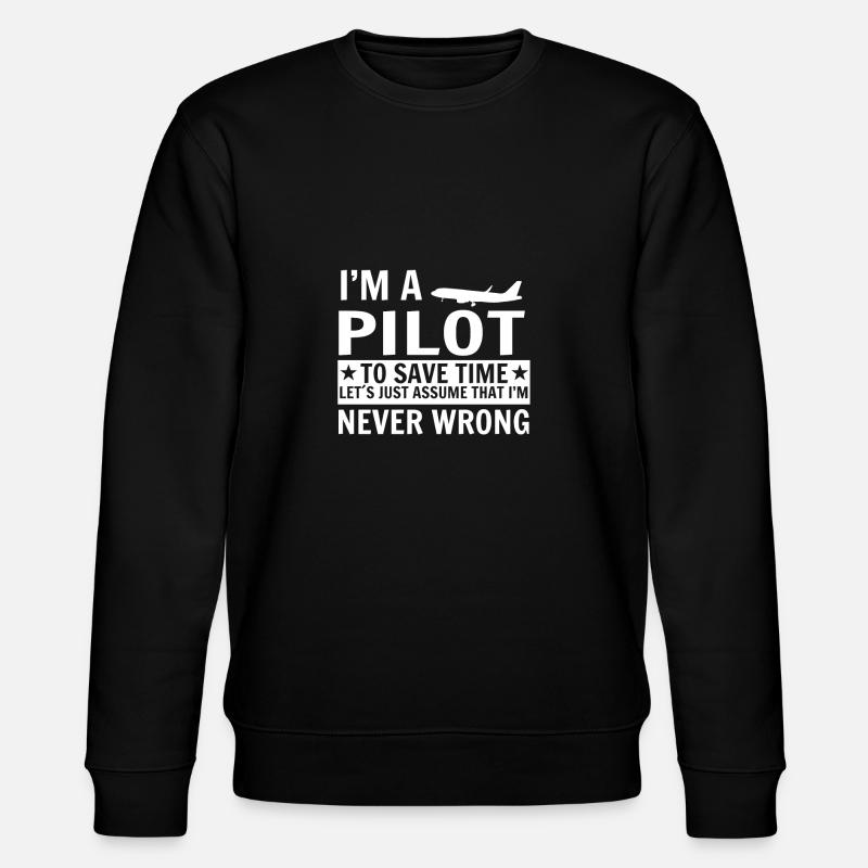 pilot - Stanley/Stella CHANGER Unisex Organic Sweatshirt - black