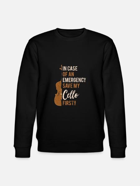 Cello-Instrument speichern - Stanley/Stella Unisex Bio-Sweatshirt CHANGER - Schwarz
