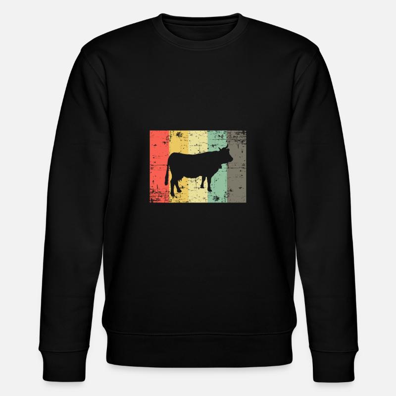 Kuh - Stanley/Stella Unisex Bio-Sweatshirt CHANGER  - Schwarz