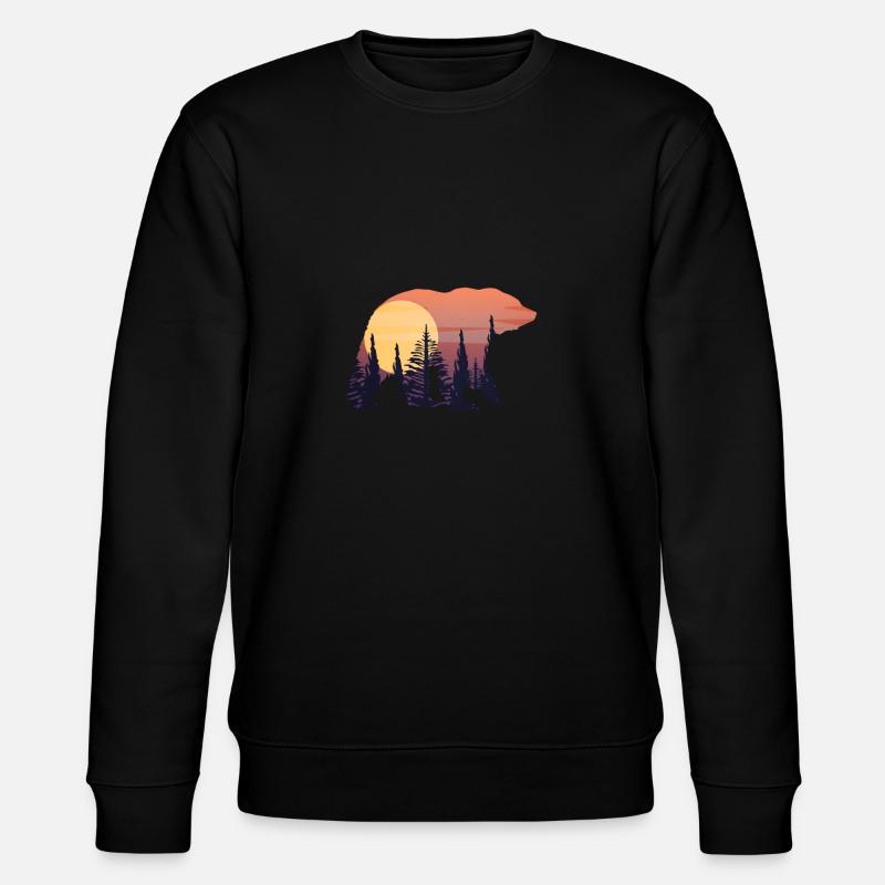 bear - Stanley/Stella CHANGER Unisex Organic Sweatshirt - black