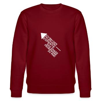 Feuerwerk - Stanley/Stella Unisex Bio-Sweatshirt CHANGER  - Burgunderrot - Vorne - Nik (191cm) & Marisol (170cm)