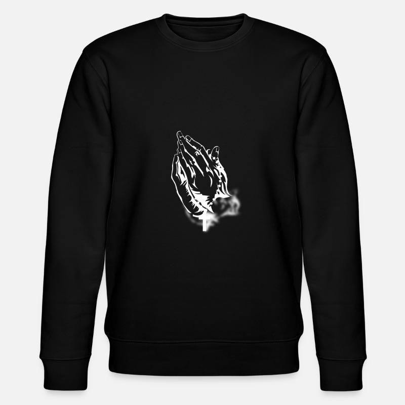 Praying Hands - Praying Hands - Stanley/Stella CHANGER Unisex Organic Sweatshirt - black