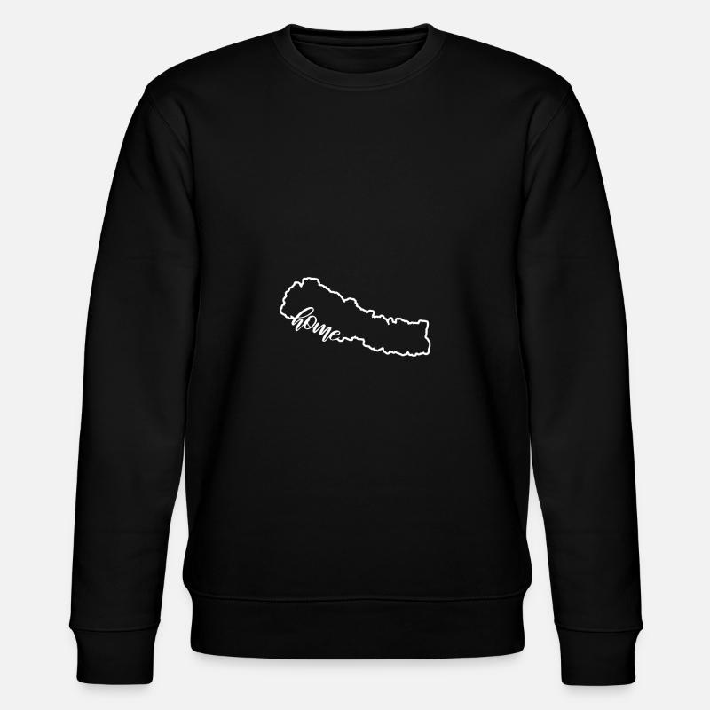 Nepal Kathmandu Home Gift - Stanley/Stella CHANGER Unisex Organic Sweatshirt - black