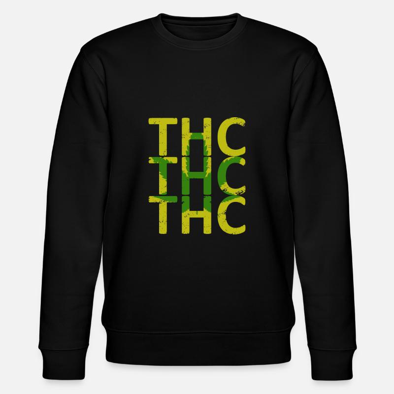 Weed THC - Stanley/Stella CHANGER Unisex Organic Sweatshirt - black