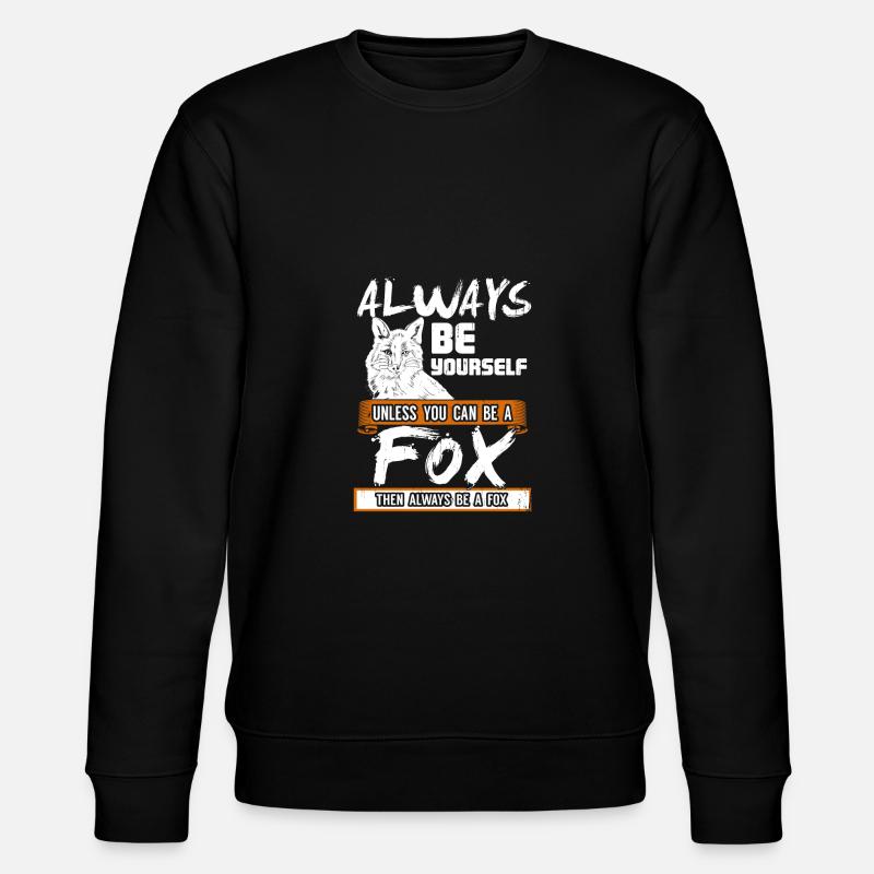 Fox - Stanley/Stella Unisex Bio-Sweatshirt CHANGER - Schwarz