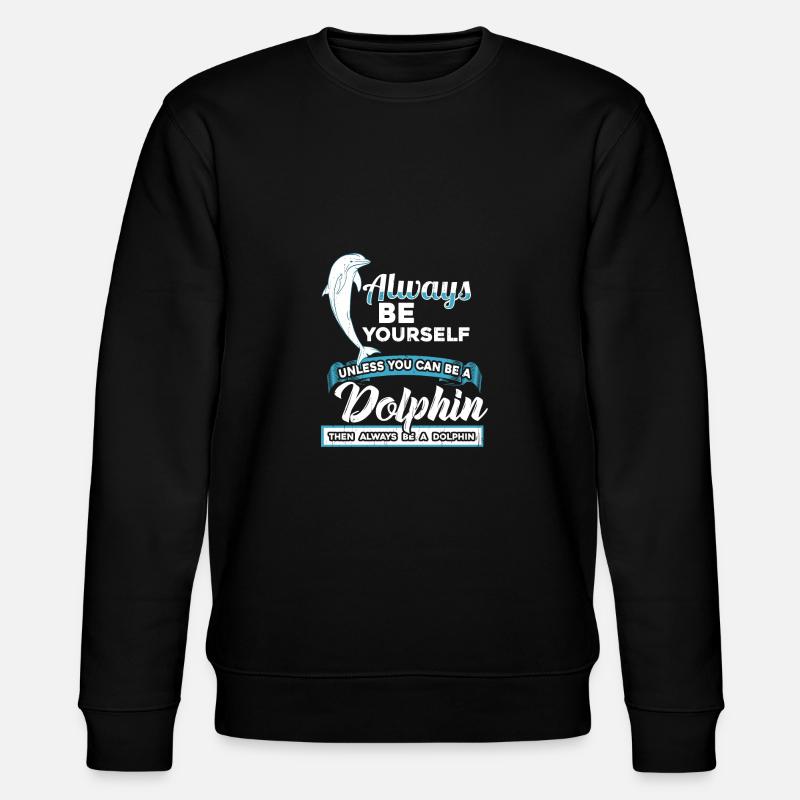 Delphin - Stanley/Stella Unisex Bio-Sweatshirt CHANGER  - Schwarz