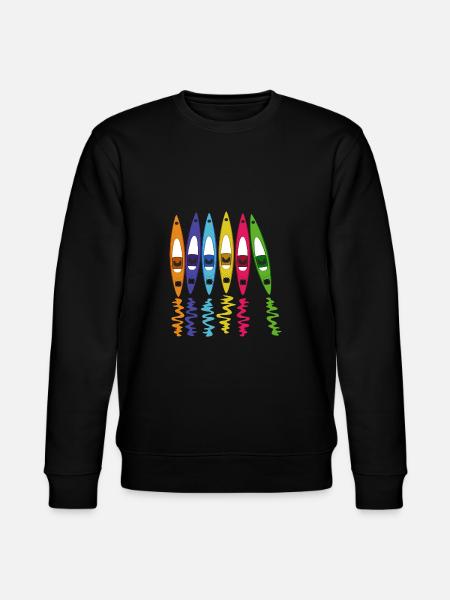 kajak kanu - Stanley/Stella Unisex Bio-Sweatshirt CHANGER - Schwarz