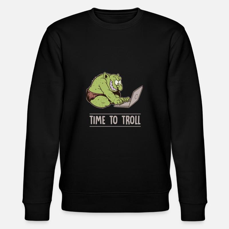 C’est l’heure d’Aergern Troll - Sweat bio CHANGER Stanley/Stella Unisexe - noir