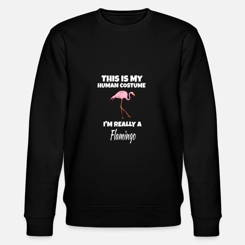 Flamingo - Stanley/Stella Unisex Bio-Sweatshirt CHANGER  - Schwarz