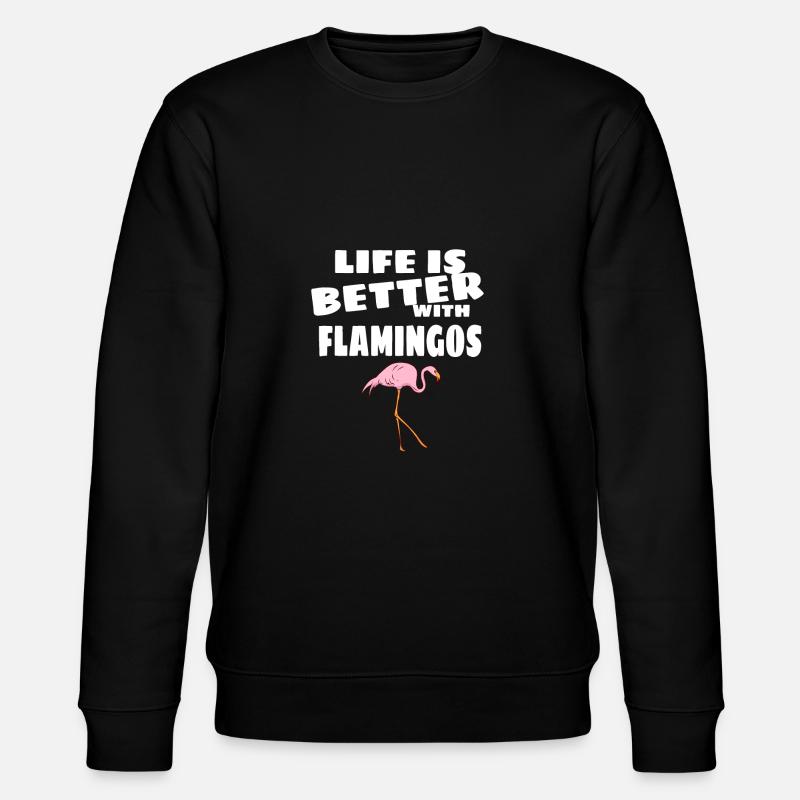 flamingo - Stanley/Stella CHANGER Unisex Organic Sweatshirt - black