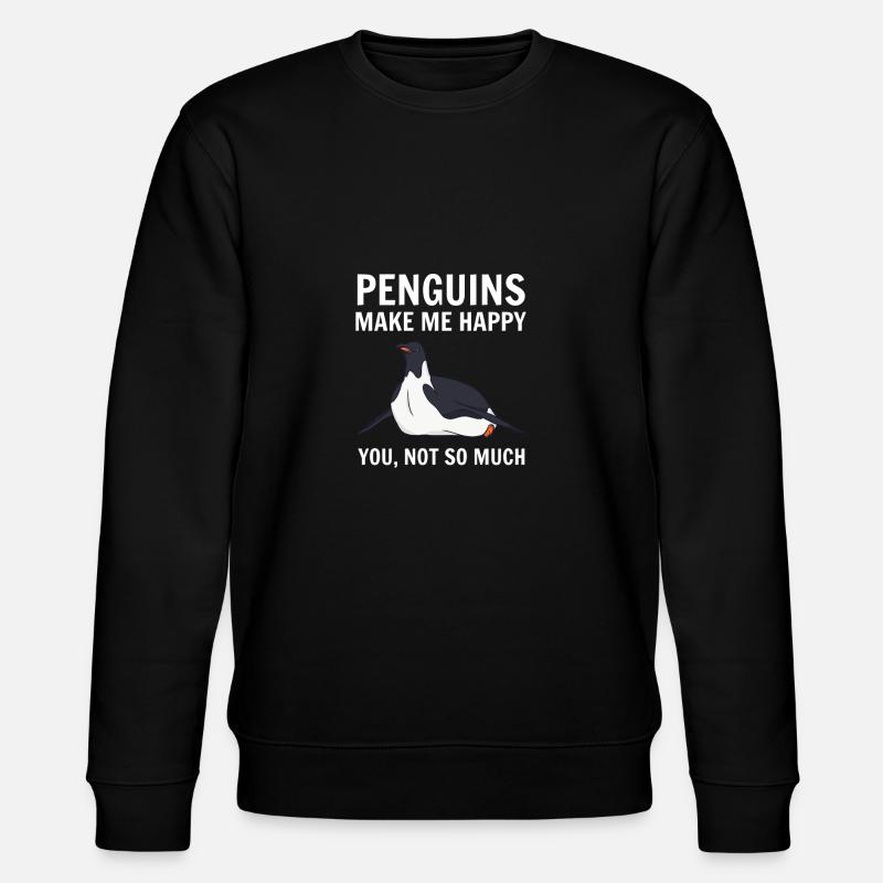 Pinguin - Stanley/Stella Unisex Bio-Sweatshirt CHANGER  - Schwarz