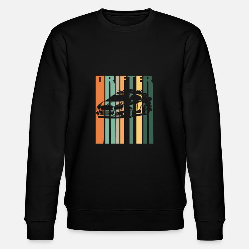 Drifter Auto Drifting Car - Stanley/Stella CHANGER Unisex Organic Sweatshirt - black
