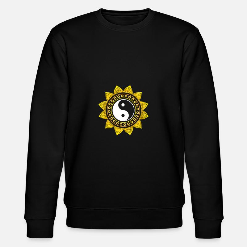 Yin yang - Stanley/Stella Unisex Bio-Sweatshirt CHANGER  - Schwarz