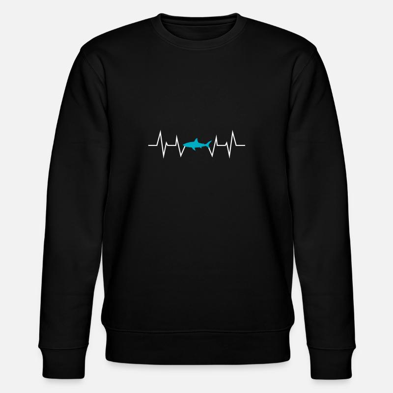 shark - Stanley/Stella CHANGER Unisex Organic Sweatshirt - black