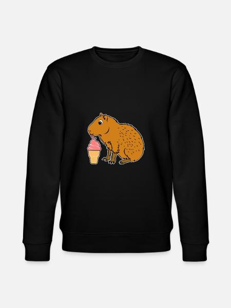Capybara Eiscreme - Stanley/Stella Unisex Bio-Sweatshirt CHANGER - Schwarz