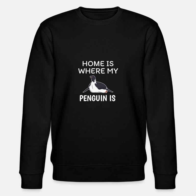 Pinguin - Stanley/Stella Unisex Bio-Sweatshirt CHANGER  - Schwarz