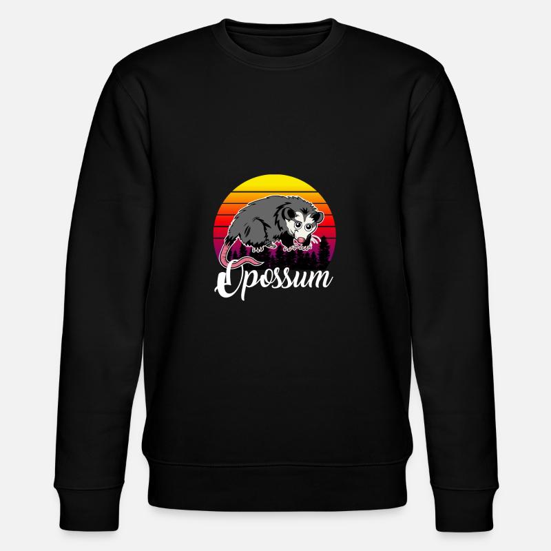Opossum - Stanley/Stella Unisex Bio-Sweatshirt CHANGER - Schwarz