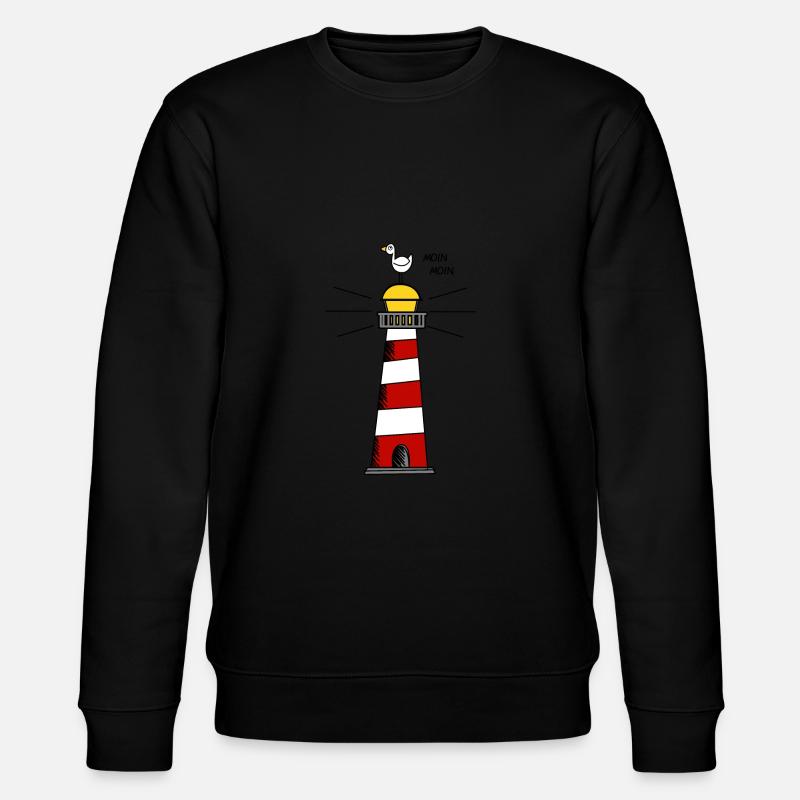 North German Shipping Angler Harbour - Stanley/Stella CHANGER Unisex Organic Sweatshirt - black