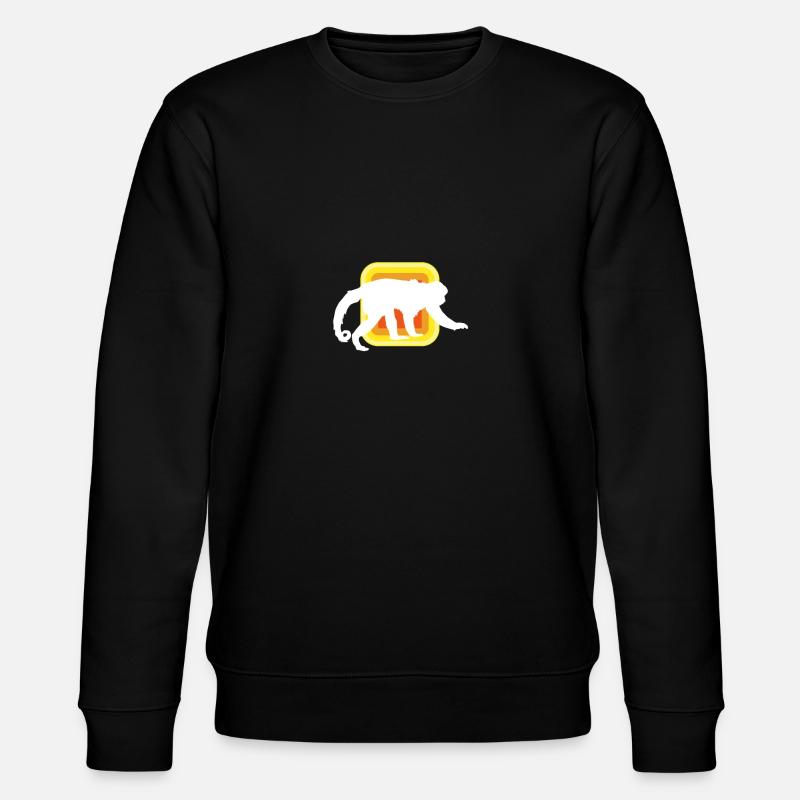 Monkey - Stanley/Stella CHANGER Unisex Organic Sweatshirt - black