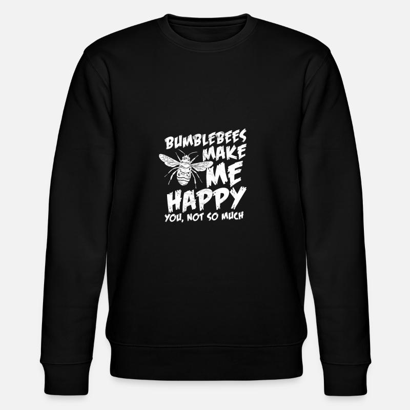 Hummel bee happiness - Stanley/Stella CHANGER Unisex Organic Sweatshirt - black