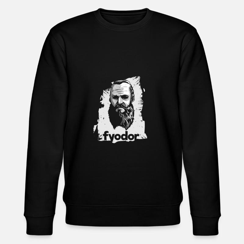 Fyodor Dostoyevsky - Stanley/Stella CHANGER Unisex Organic Sweatshirt - black