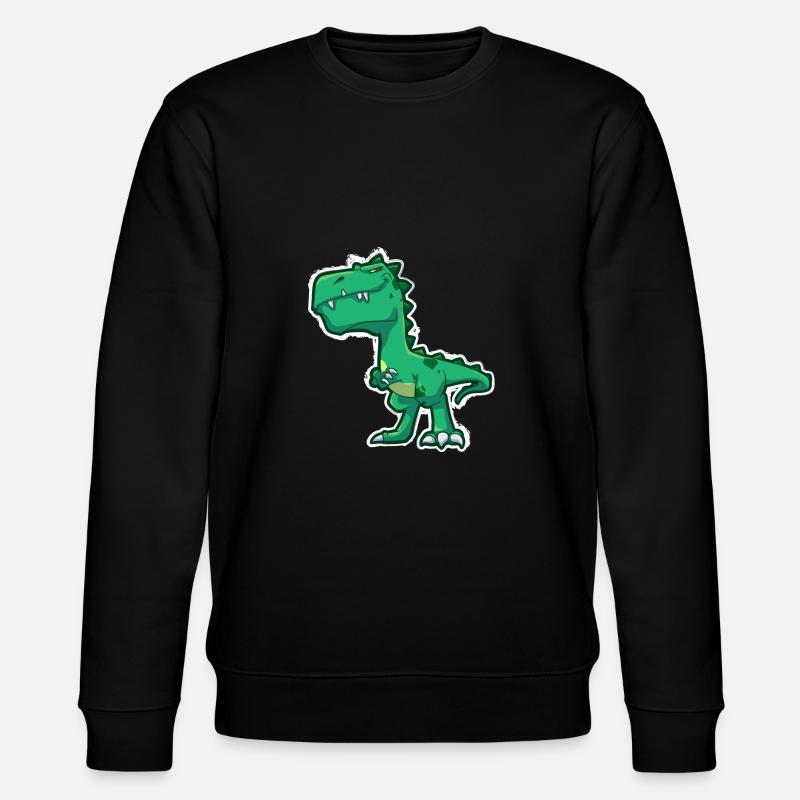 Dinosaure vert - Sweat bio CHANGER Stanley/Stella Unisexe - noir