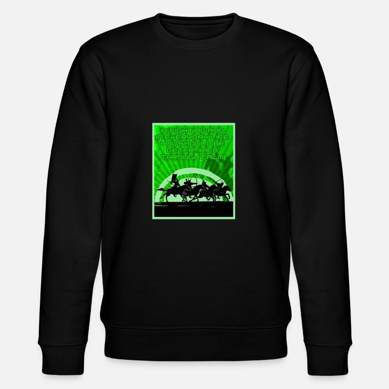 Kämpfer auf Pferden - Stanley/Stella Unisex Bio-Sweatshirt CHANGER  - Schwarz