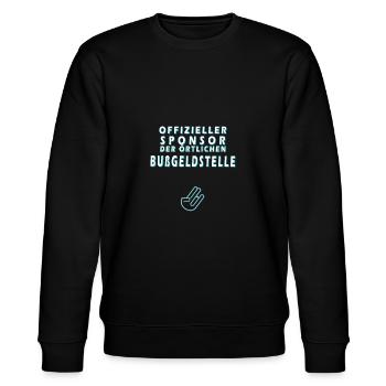 Offizieller Sponsor der örtlichen Bußgeldstelle - Stanley/Stella Unisex Bio-Sweatshirt CHANGER  - Schwarz - Vorne - Nik (191cm) & Marisol (170cm)