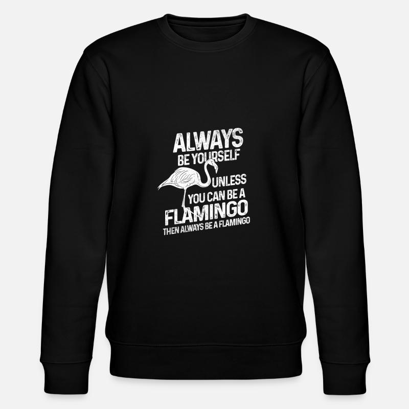 Flamingo bird gift - Stanley/Stella CHANGER Unisex Organic Sweatshirt - black