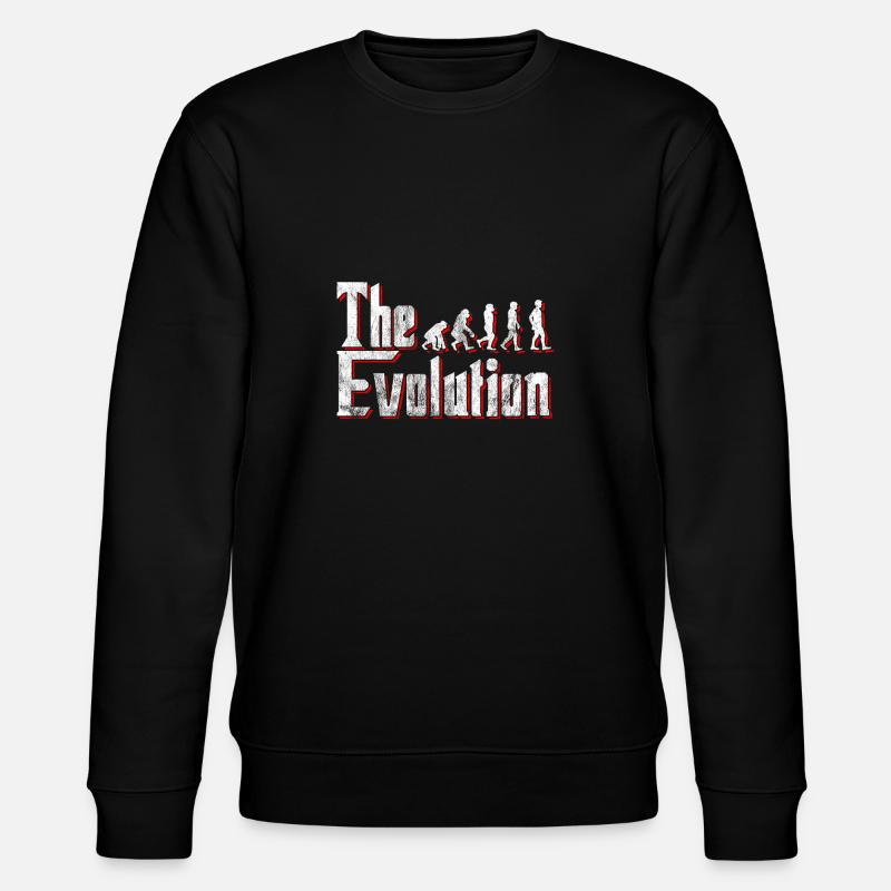Evolution des Menschen - Stanley/Stella Unisex Bio-Sweatshirt CHANGER  - Schwarz