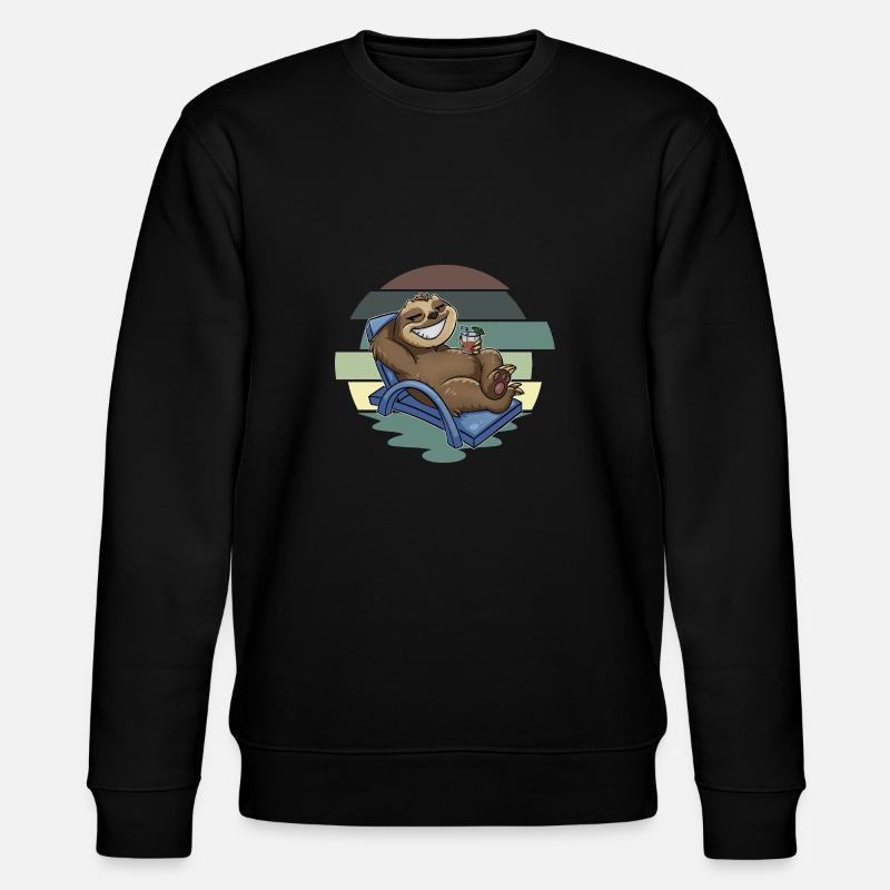 Faultier - Stanley/Stella Unisex Bio-Sweatshirt CHANGER  - Schwarz