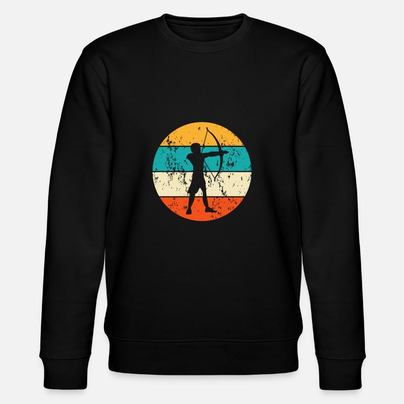 Bogenschiessen Bogenschütze Pfeil und Bogen - Stanley/Stella Unisex Bio-Sweatshirt CHANGER  - Schwarz