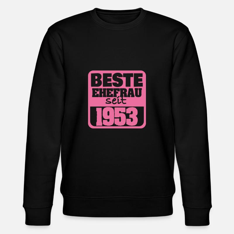 Jahr 1953 - Stanley/Stella Unisex Bio-Sweatshirt CHANGER  - Schwarz