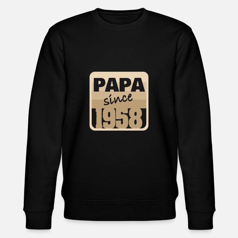 1958 1958 - Stanley/Stella CHANGER Unisex Organic Sweatshirt - black