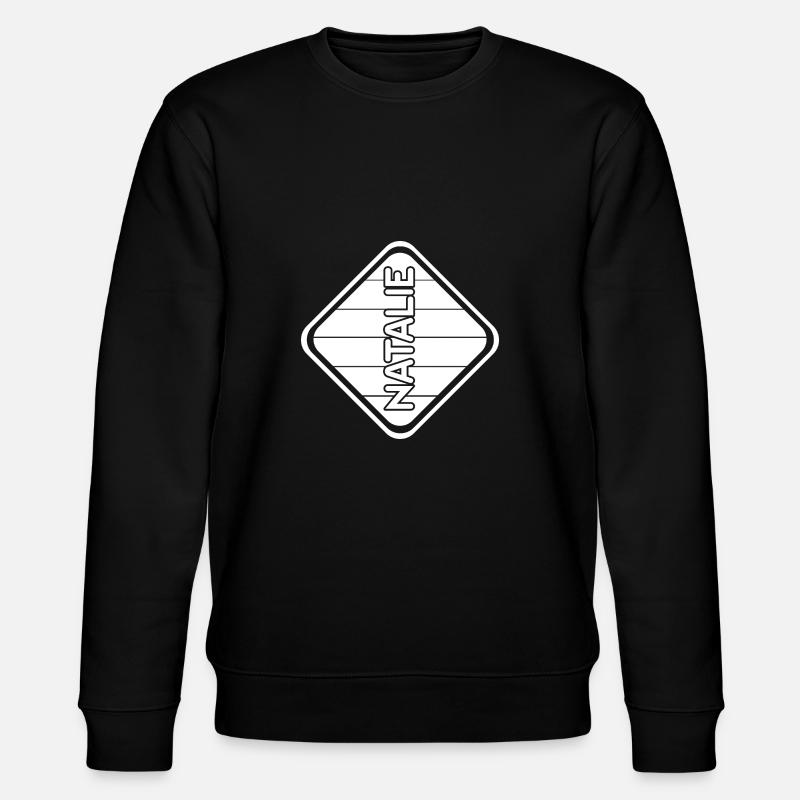 First name Natalie - Stanley/Stella CHANGER Unisex Organic Sweatshirt - black