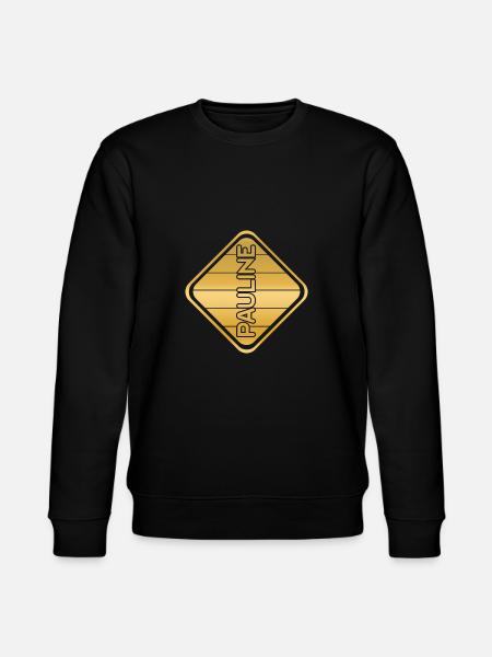 First name Pauline - Stanley/Stella CHANGER Unisex Organic Sweatshirt - black