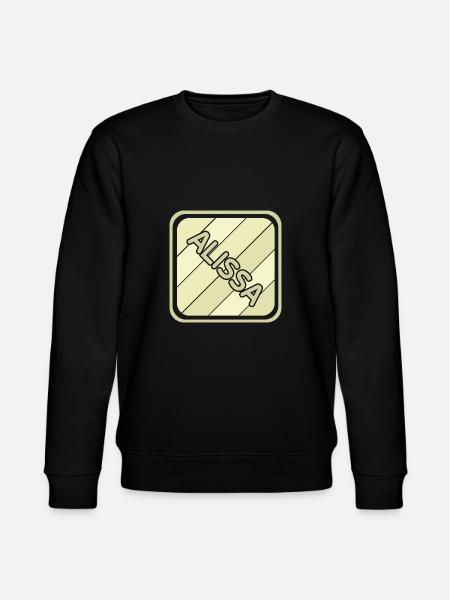 Mädchenname Alissa - Stanley/Stella Unisex Bio-Sweatshirt CHANGER  - Schwarz