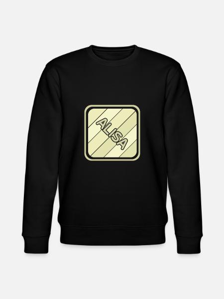 Alisa als Mädchenname - Stanley/Stella Unisex Bio-Sweatshirt CHANGER  - Schwarz