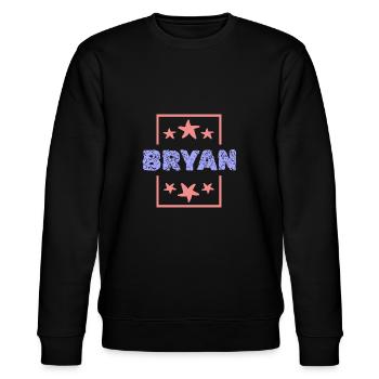 Bryan Bryan - Stanley/Stella Unisex Bio-Sweatshirt CHANGER  - Schwarz - Vorne - Nik (191cm) & Marisol (170cm)