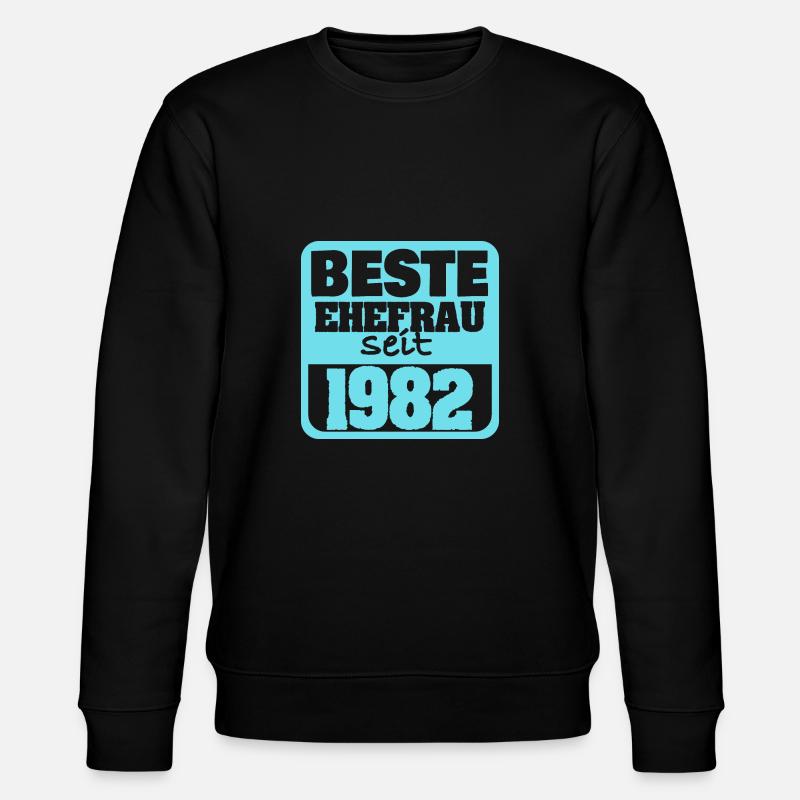 1982 - Stanley/Stella Unisex Bio-Sweatshirt CHANGER  - Schwarz