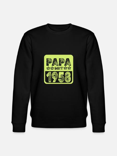 Papa 1958 - Stanley/Stella Unisex Bio-Sweatshirt CHANGER - Schwarz