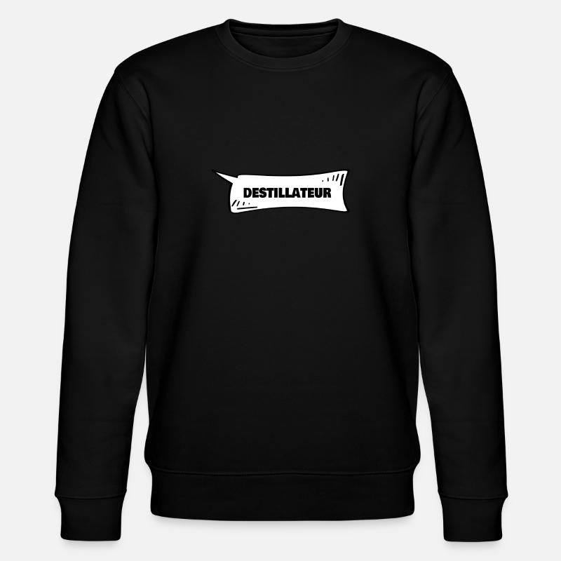 Speech Bubble Distiller - Stanley/Stella CHANGER Unisex Organic Sweatshirt - black