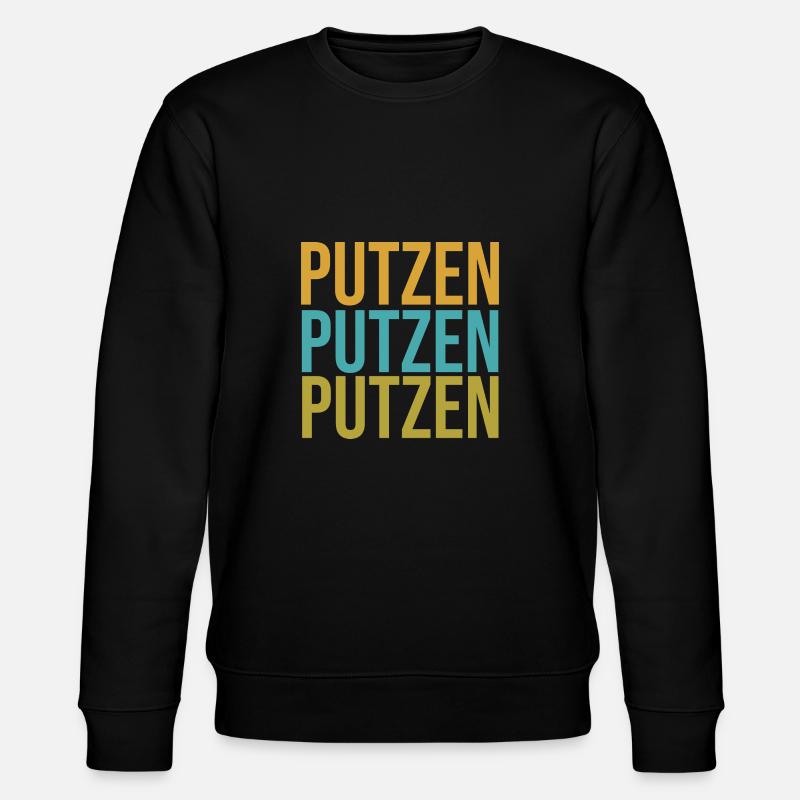 putzen saubermachen reinigen Geschenk - Stanley/Stella Unisex Bio-Sweatshirt CHANGER  - Schwarz