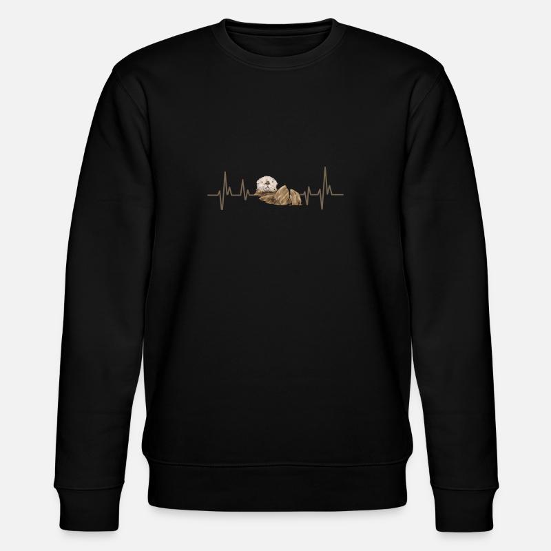 Seeotter - Stanley/Stella Unisex Bio-Sweatshirt CHANGER  - Schwarz