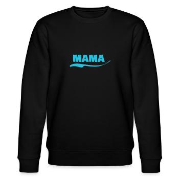 mama - Stanley/Stella Unisex Bio-Sweatshirt CHANGER  - Schwarz - Vorne - Nik (191cm) & Marisol (170cm)