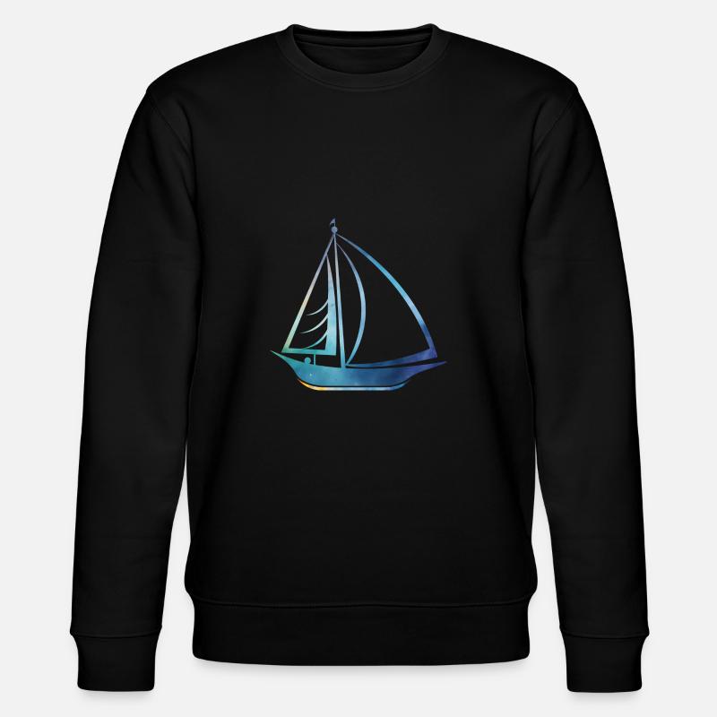 Segelschiff - Stanley/Stella Unisex Bio-Sweatshirt CHANGER  - Schwarz