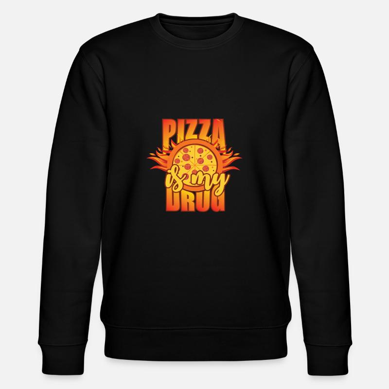 La pizza est ma drogue - Sweat bio CHANGER Stanley/Stella Unisexe - noir