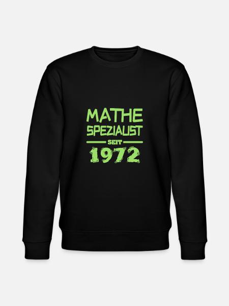 Mathe 1972 - Stanley/Stella Unisex Bio-Sweatshirt CHANGER - Schwarz