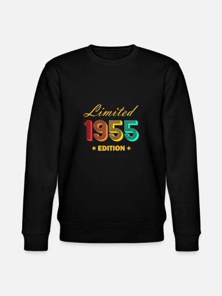 1955 Vintage 70 Compleanno Regalo Nato 1955 - Felpa ecologica unisex CHANGER di Stanley/Stella - nero